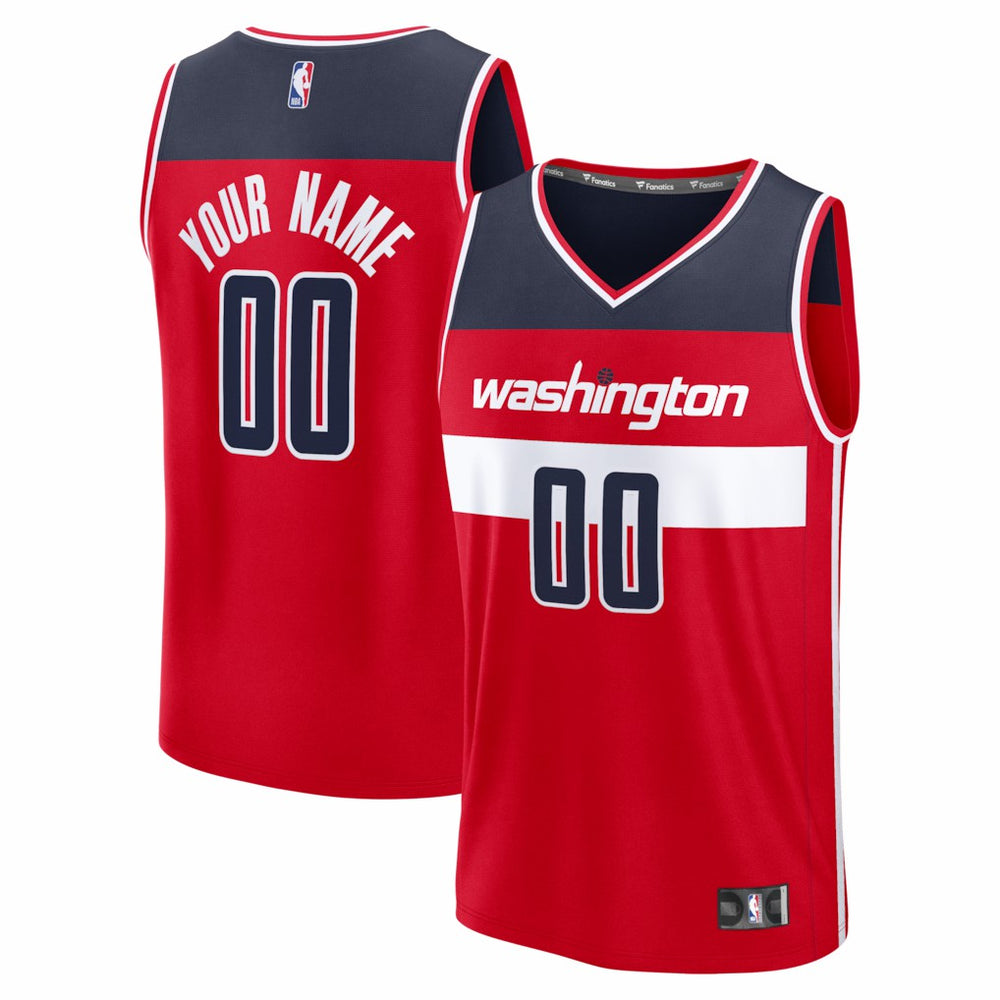 Washington Wizards Fastbreak Custom Jersey Red Icon Edition - Fanatics