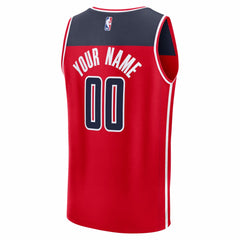 Washington Wizards Fastbreak Custom Jersey Red Icon Edition - Fanatics