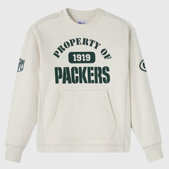 Green Bay Packers OVO x NFL Unisex Fleece Sweatshirt - Heather Gray Sweatshirts
