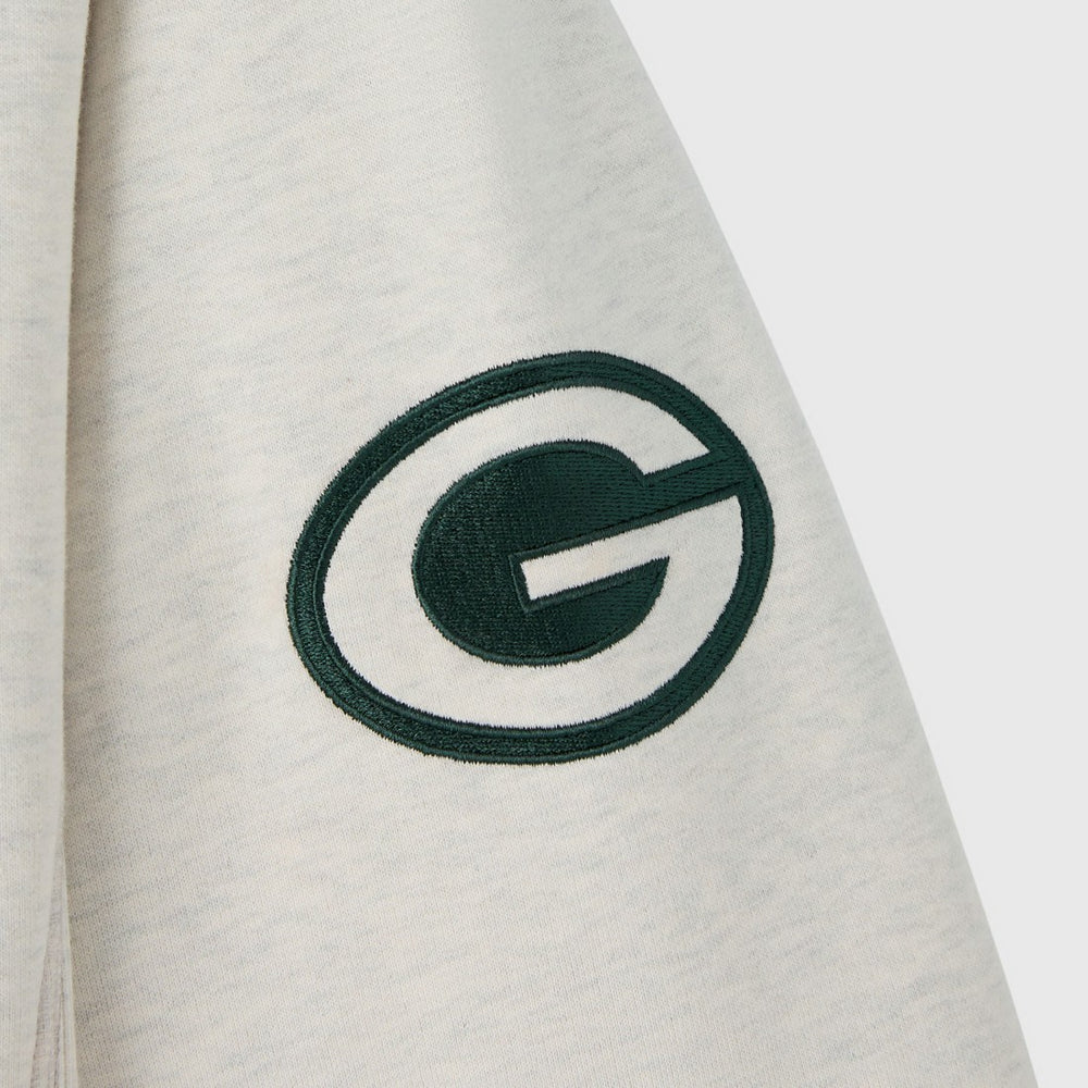 Green Bay Packers OVO x NFL Unisex Fleece Sweatshirt - Heather Gray Sweatshirts