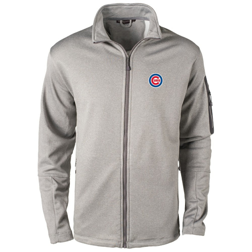 Chicago Cubs Dunbrooke Pacific Full-Zip Fleece Jacket - Heather Gray Jackets
