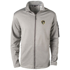 Milwaukee Brewers Dunbrooke Pacific Full-Zip Fleece Jacket - Heather Gray Jackets