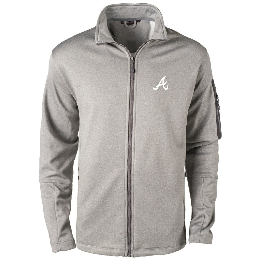 Atlanta Braves Dunbrooke Pacific Full-Zip Fleece Jacket - Heather Gray Jackets