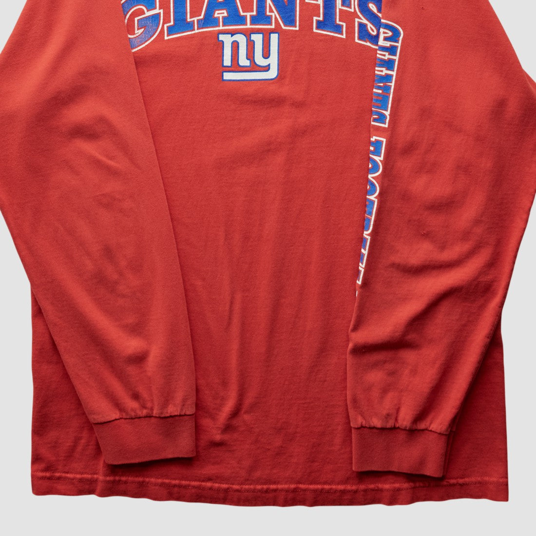 New York Giants NFL 2000s Long Sleeve T-shirt - Red T-shirts
