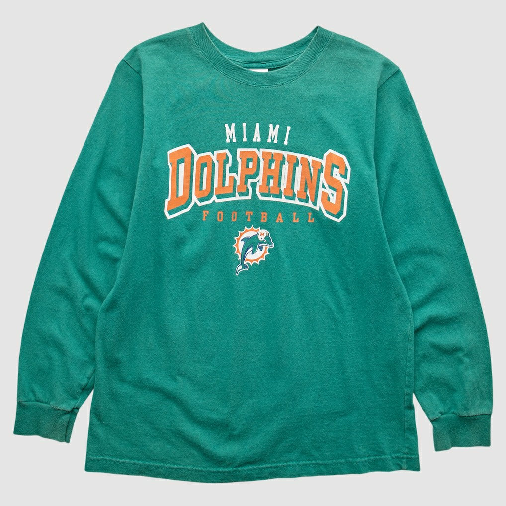Miami Dolphins NFL 2000s Long Sleeve T-shirt - Teal T-shirts