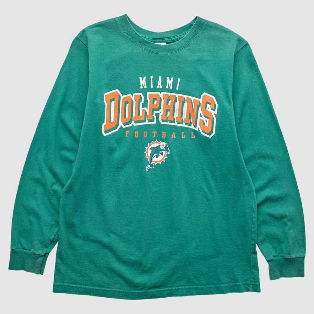 Miami Dolphins NFL 2000s Long Sleeve T-shirt - Teal T-shirts