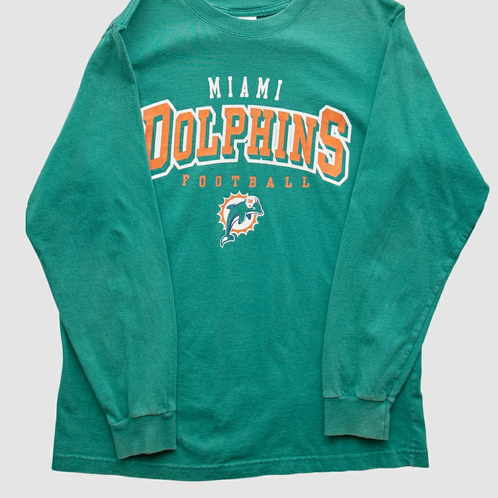 Miami Dolphins NFL 2000s Long Sleeve T-shirt - Teal T-shirts