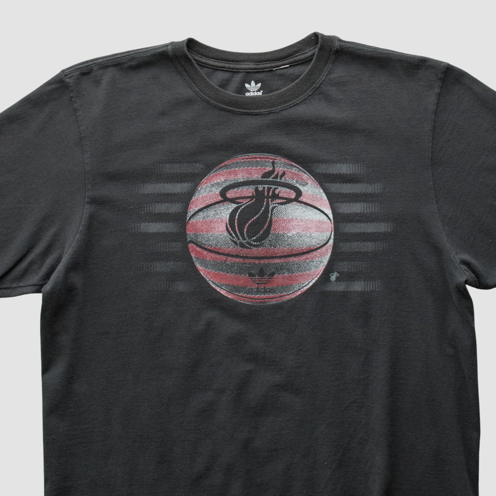 Miami Heat 2010s T-shirt Black Vintage - Adidas