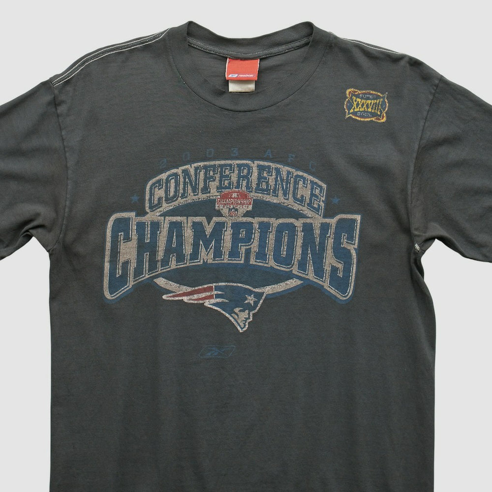 New England Patriots Reebok 2000s T-shirt - Charcoal T-shirts
