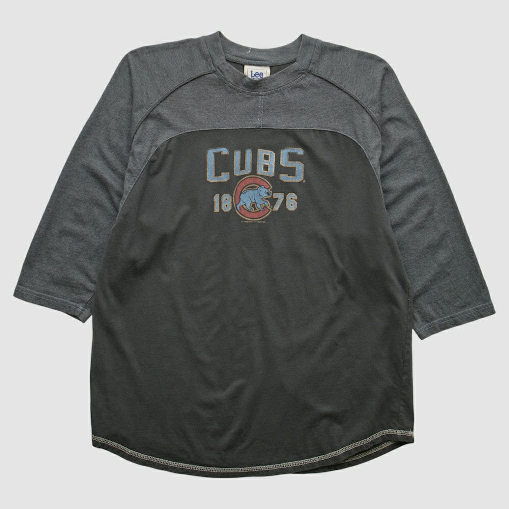 Chicago Cubs Lee Apparel 2007 T-shirt - Charcoal - Vintage T-shirts