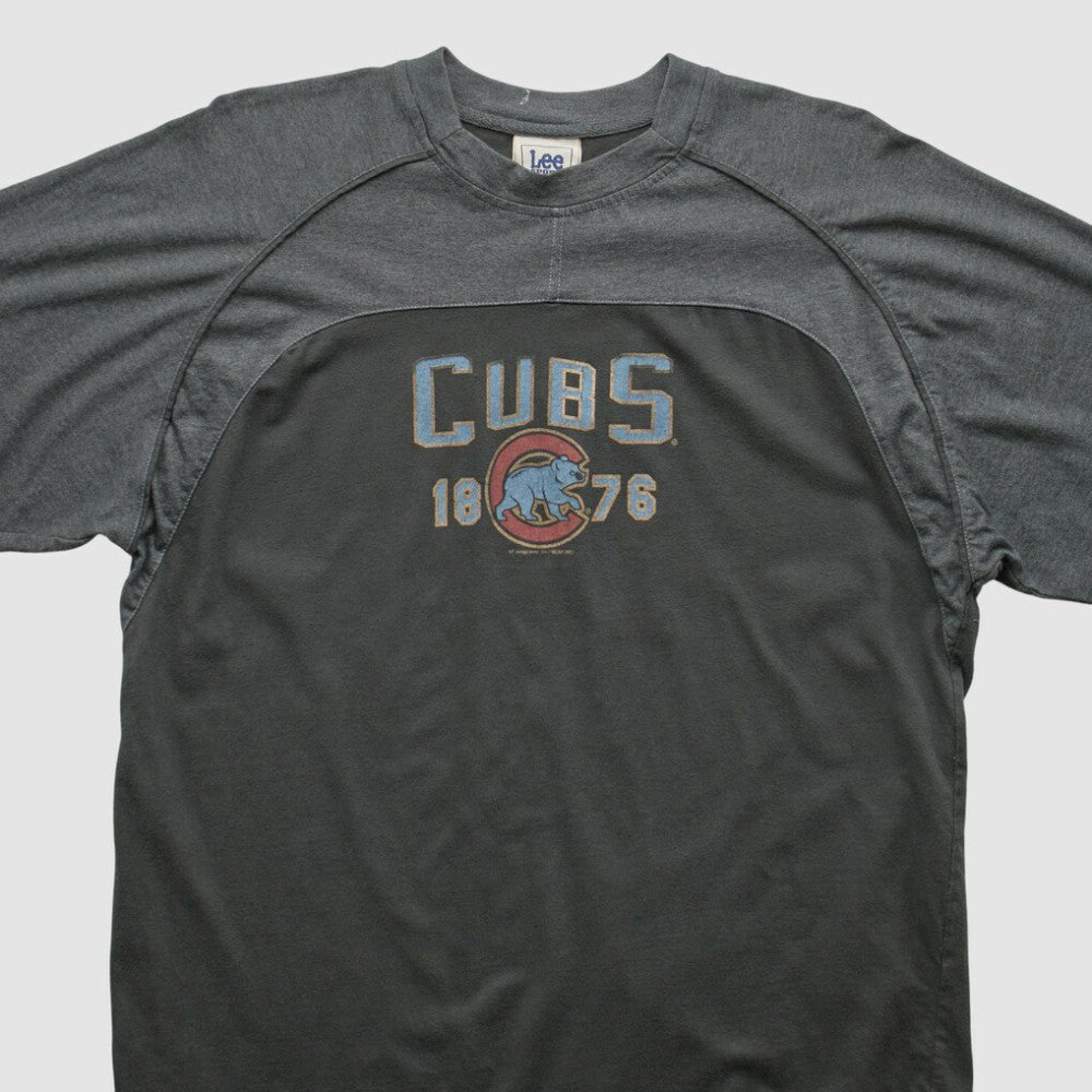 Chicago Cubs Lee Apparel 2007 T-shirt - Charcoal - Vintage T-shirts