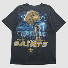 New Orleans Saints NFL 2010s T-shirt - Black T-shirts