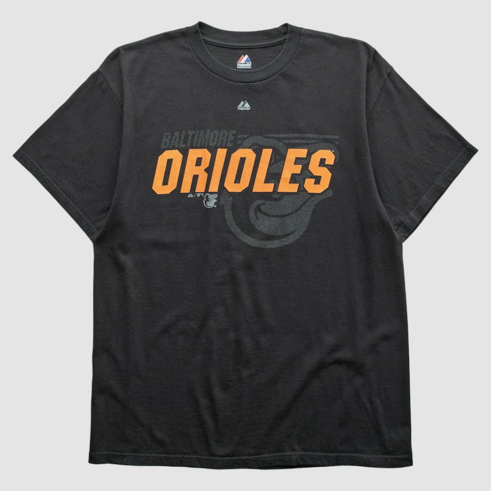 Baltimore Orioles Majestic 2000s T-shirt - Black - Vintage T-shirts
