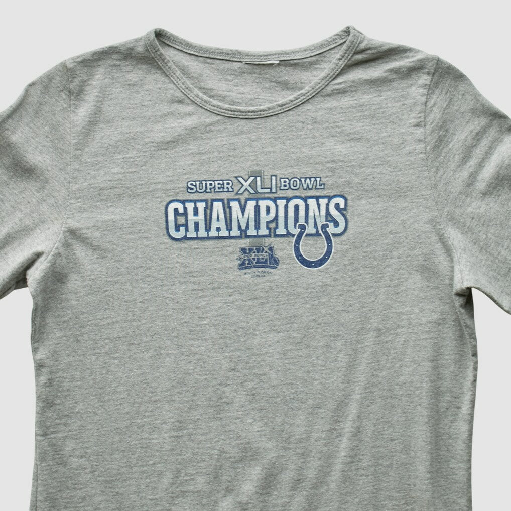 Indianapolis Colts 2007 Long Sleeve T-shirt - Heather Gray T-shirts