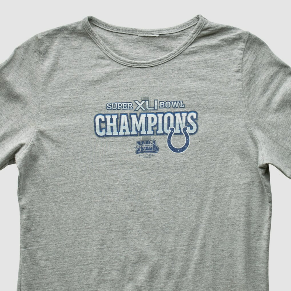 Indianapolis Colts 2007 Long Sleeve T-shirt - Heather Gray T-shirts