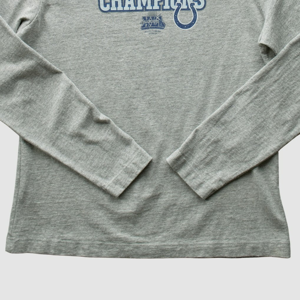 Indianapolis Colts 2007 Long Sleeve T-shirt - Heather Gray T-shirts