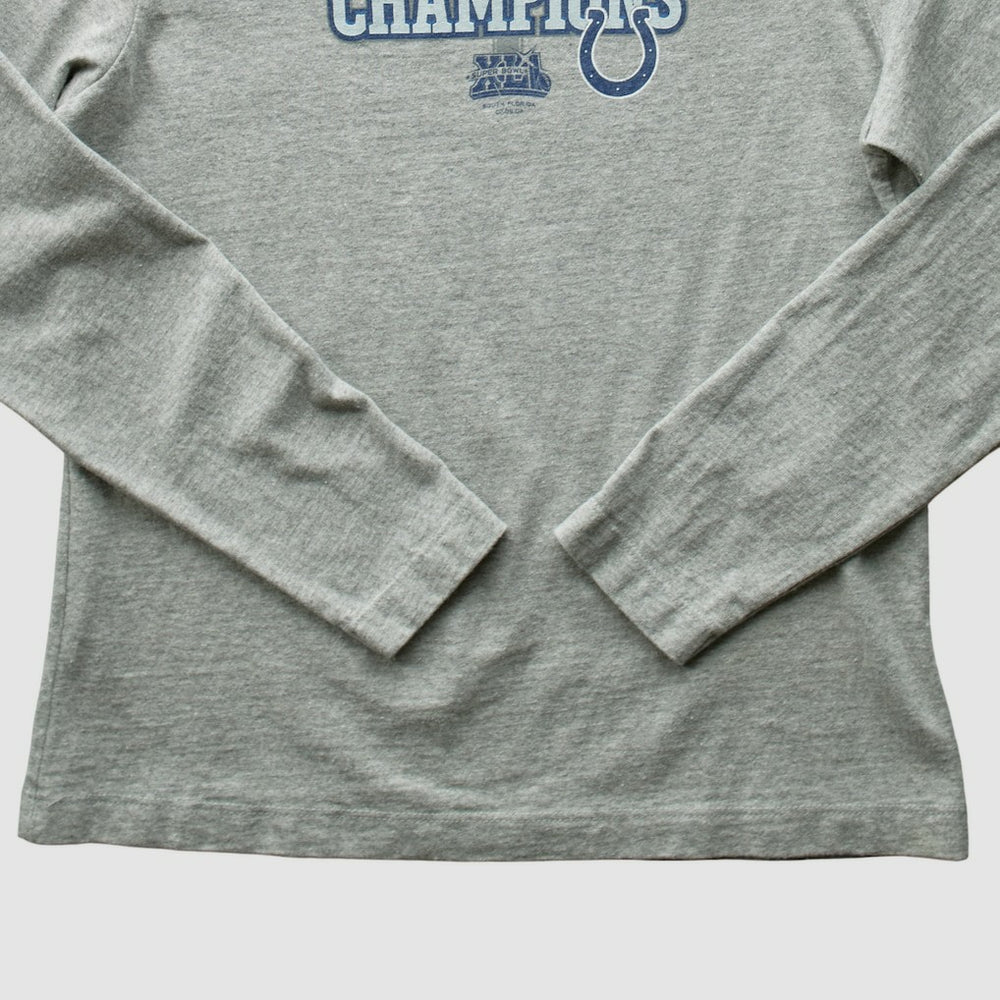 Indianapolis Colts 2007 Long Sleeve T-shirt - Heather Gray T-shirts