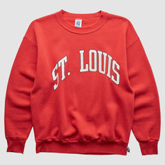 St. Louis Cardinals Logo 7 90s Sweatshirt - Red - XVintage Sweatshirts