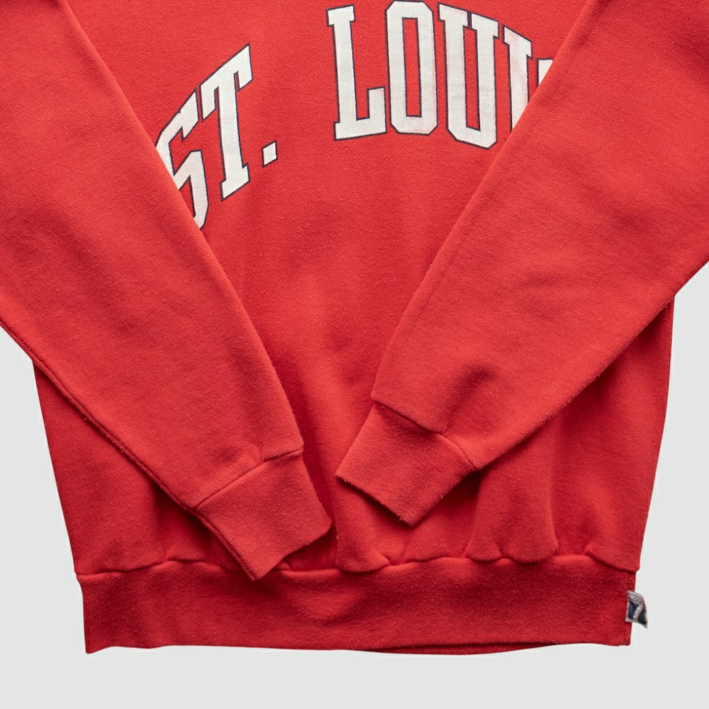 St. Louis Cardinals Logo 7 90s Sweatshirt - Red - XVintage Sweatshirts