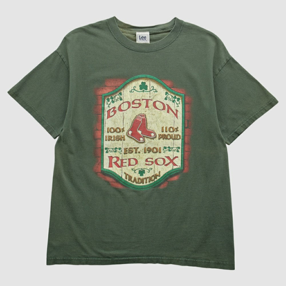 Boston Red Sox Lee Apparel 2000s T-shirt - Green - Vintage T-shirts
