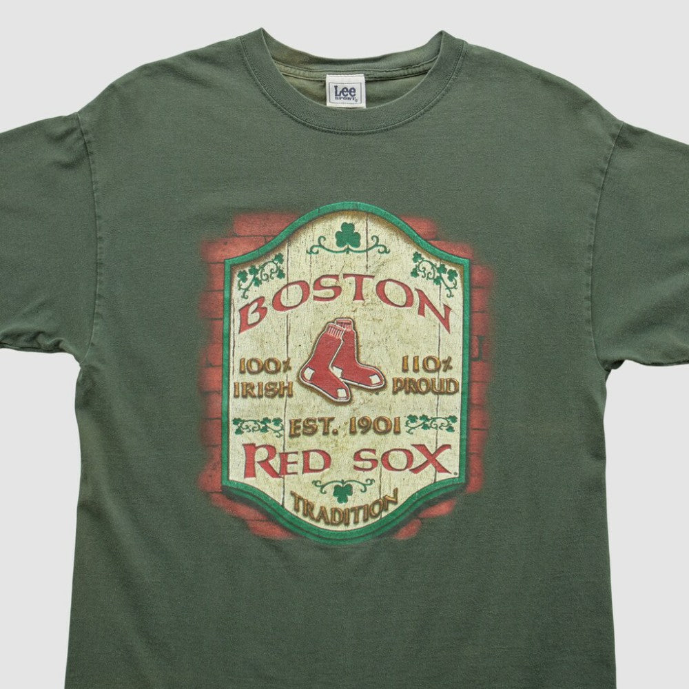 Boston Red Sox Lee Apparel 2000s T-shirt - Green - Vintage T-shirts