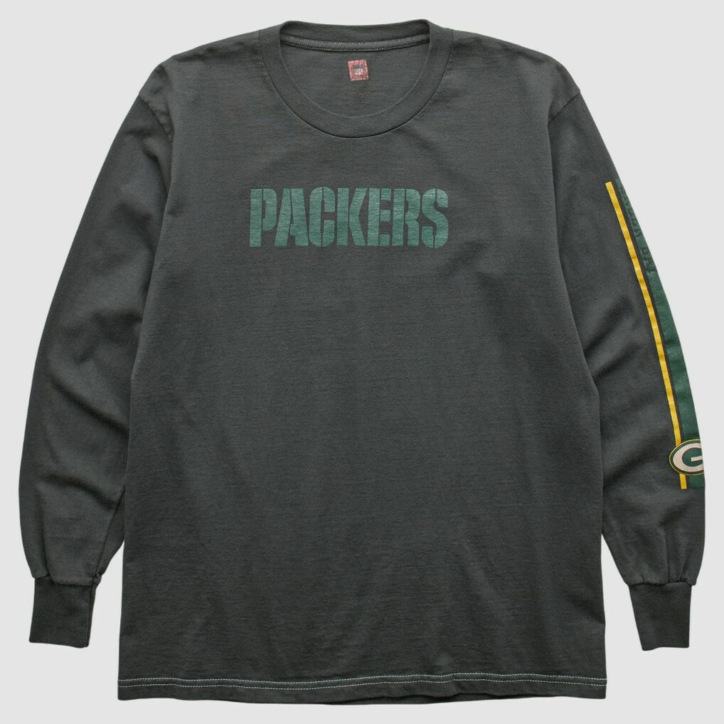 Green Bay Packers NFL 2000s Long Sleeve T-shirt - Charcoal T-shirts