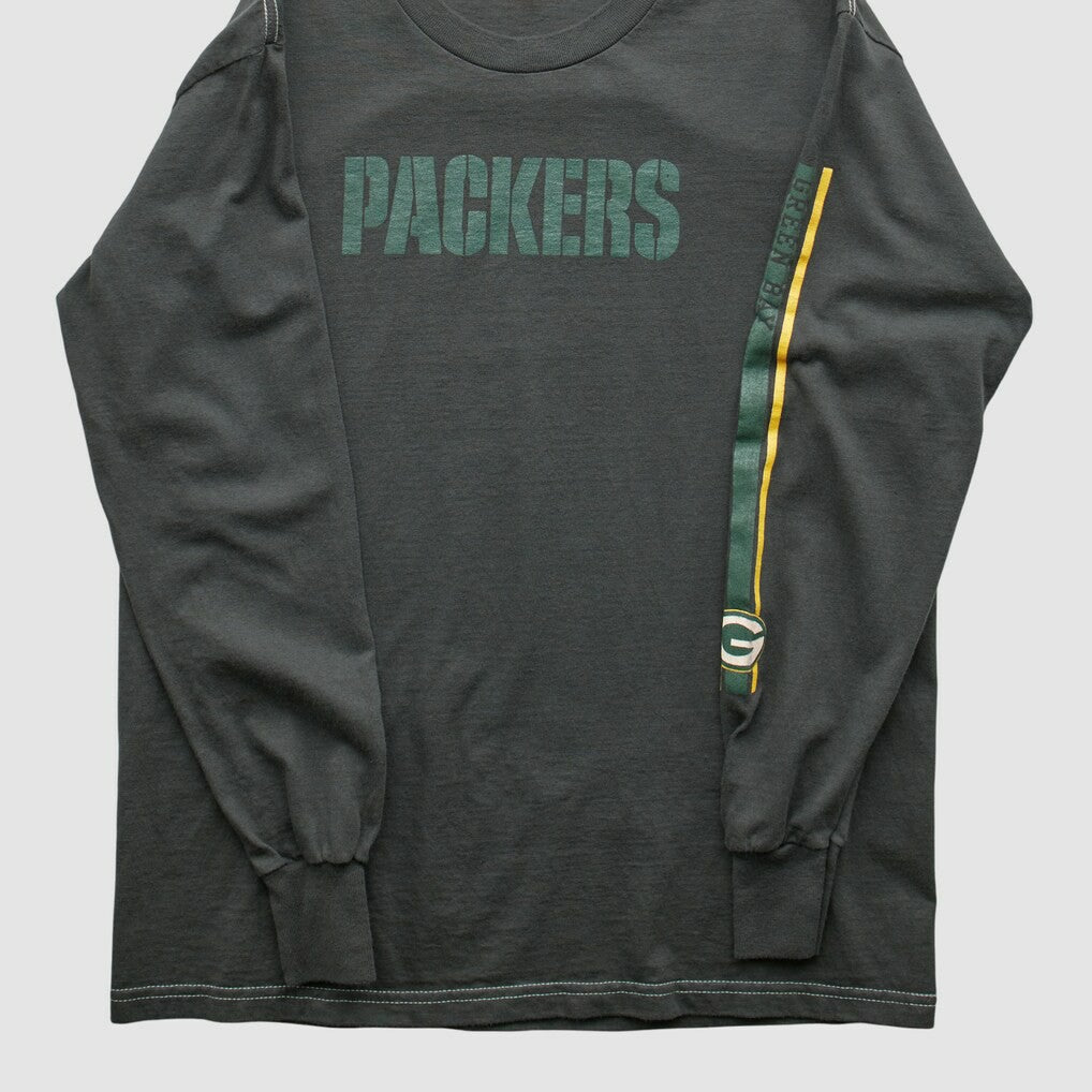 Green Bay Packers NFL 2000s Long Sleeve T-shirt - Charcoal T-shirts