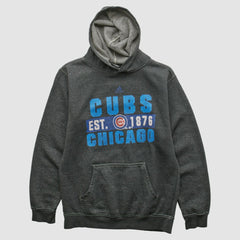 Chicago Cubs Adidas 2010s Hooded Pullover Sweatshirt - Dark Heather Gray - XXVintage Pullover