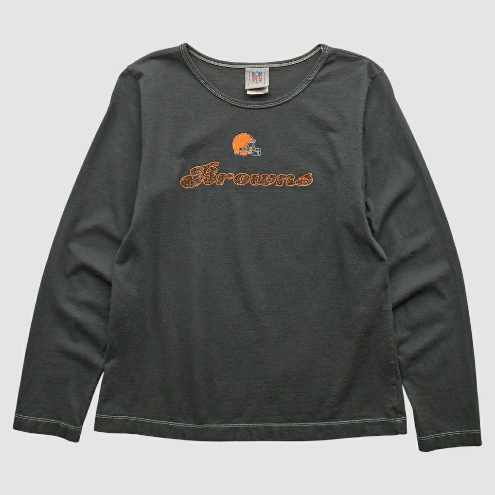Cleveland Browns NFL 2000s Long Sleeve T-shirt - Charcoal T-shirts