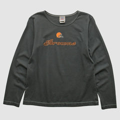 Cleveland Browns NFL 2000s Long Sleeve T-shirt - Charcoal T-shirts