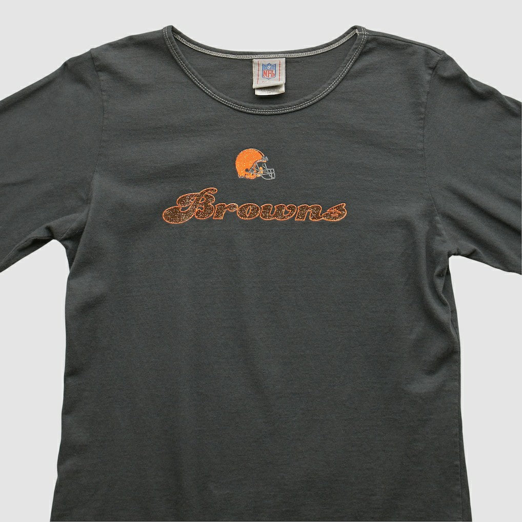 Cleveland Browns NFL 2000s Long Sleeve T-shirt - Charcoal T-shirts