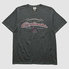 St. Louis Cardinals Lee Apparel 2004 T-shirt - Black - Vintage T-shirts