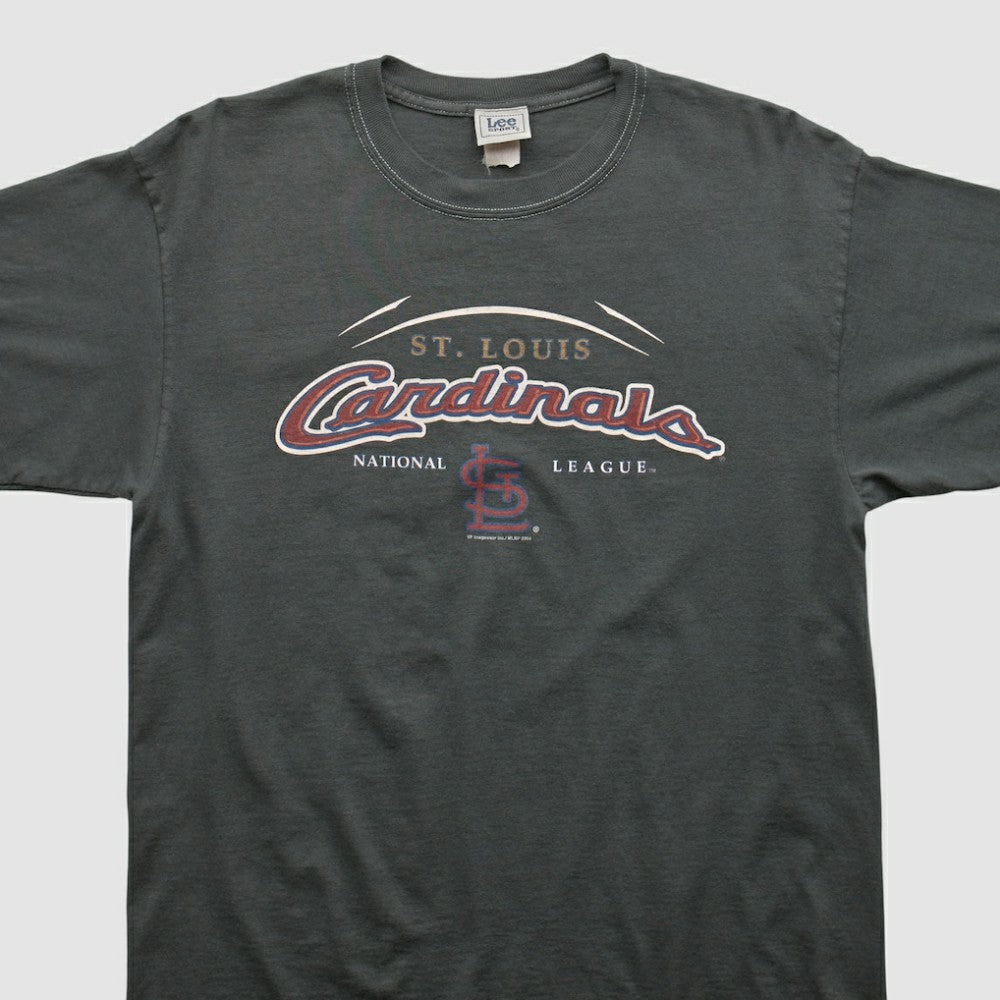 St. Louis Cardinals Lee Apparel 2004 T-shirt - Black - Vintage T-shirts