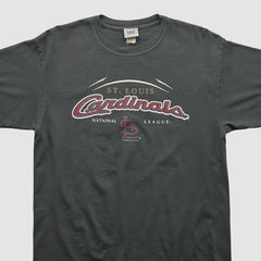 St. Louis Cardinals Lee Apparel 2004 T-shirt - Black - Vintage T-shirts