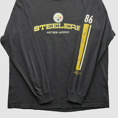 Pittsburgh Steelers NFL 2000s Long Sleeve T-shirt - Black T-shirts