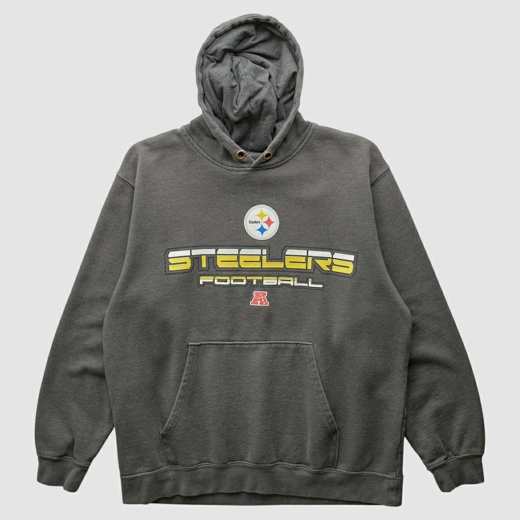 Pittsburgh Steelers NFL 2010s Hooded Pullover Sweatshirt - Gray Pullover