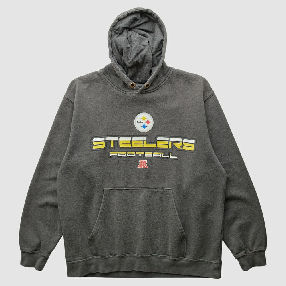 Pittsburgh Steelers NFL 2010s Hooded Pullover Sweatshirt - Gray Pullover