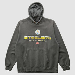 Pittsburgh Steelers NFL 2010s Hooded Pullover Sweatshirt - Gray Pullover