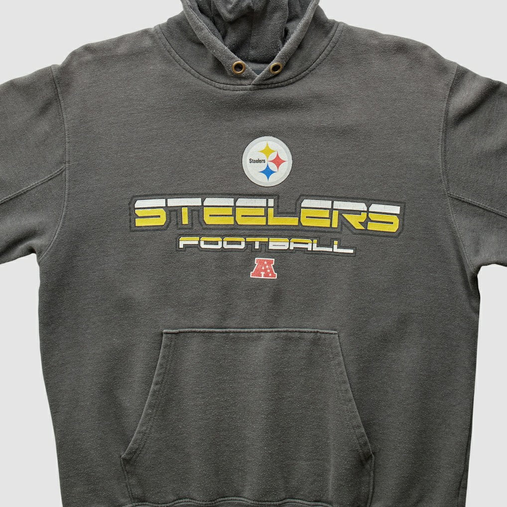 Pittsburgh Steelers NFL 2010s Hooded Pullover Sweatshirt - Gray Pullover