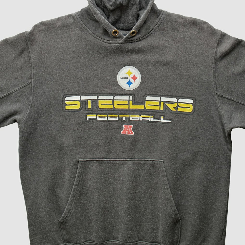 Pittsburgh Steelers NFL 2010s Hooded Pullover Sweatshirt - Gray Pullover