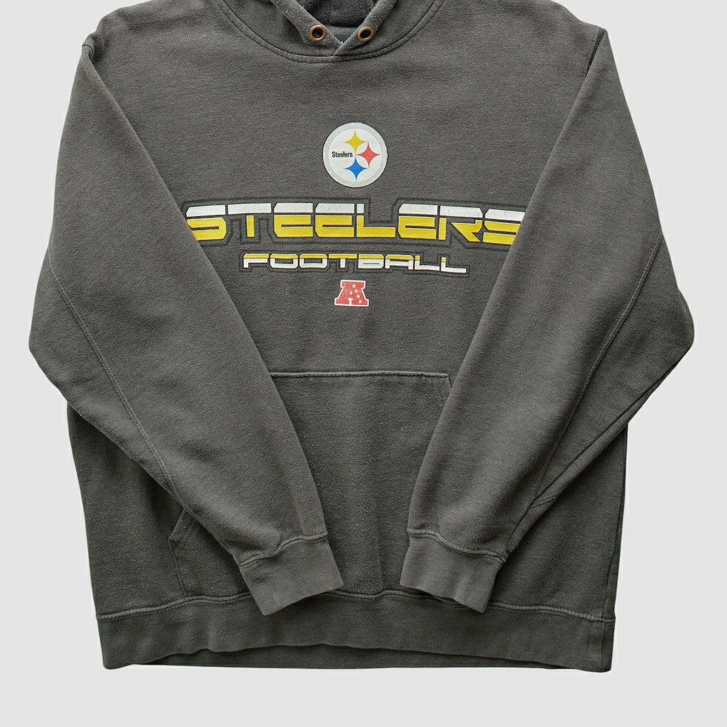 Pittsburgh Steelers NFL 2010s Hooded Pullover Sweatshirt - Gray Pullover