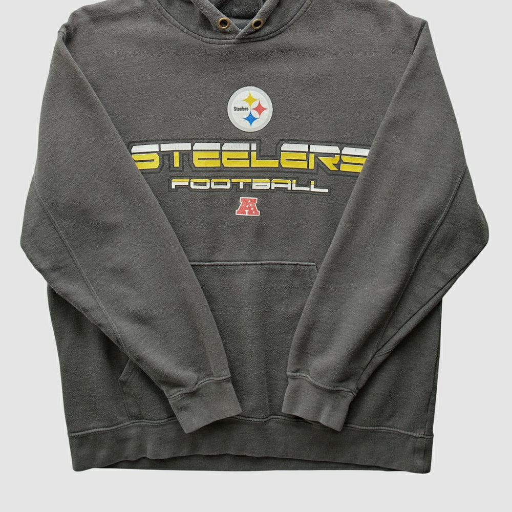 Pittsburgh Steelers NFL 2010s Hooded Pullover Sweatshirt - Gray Pullover