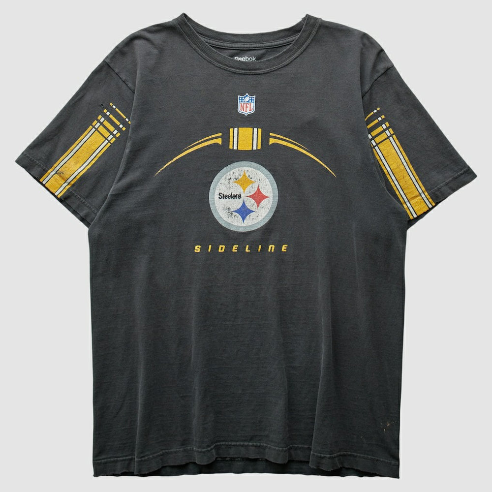 Pittsburgh Steelers Reebok 2000s T-shirt - Charcoal T-shirts