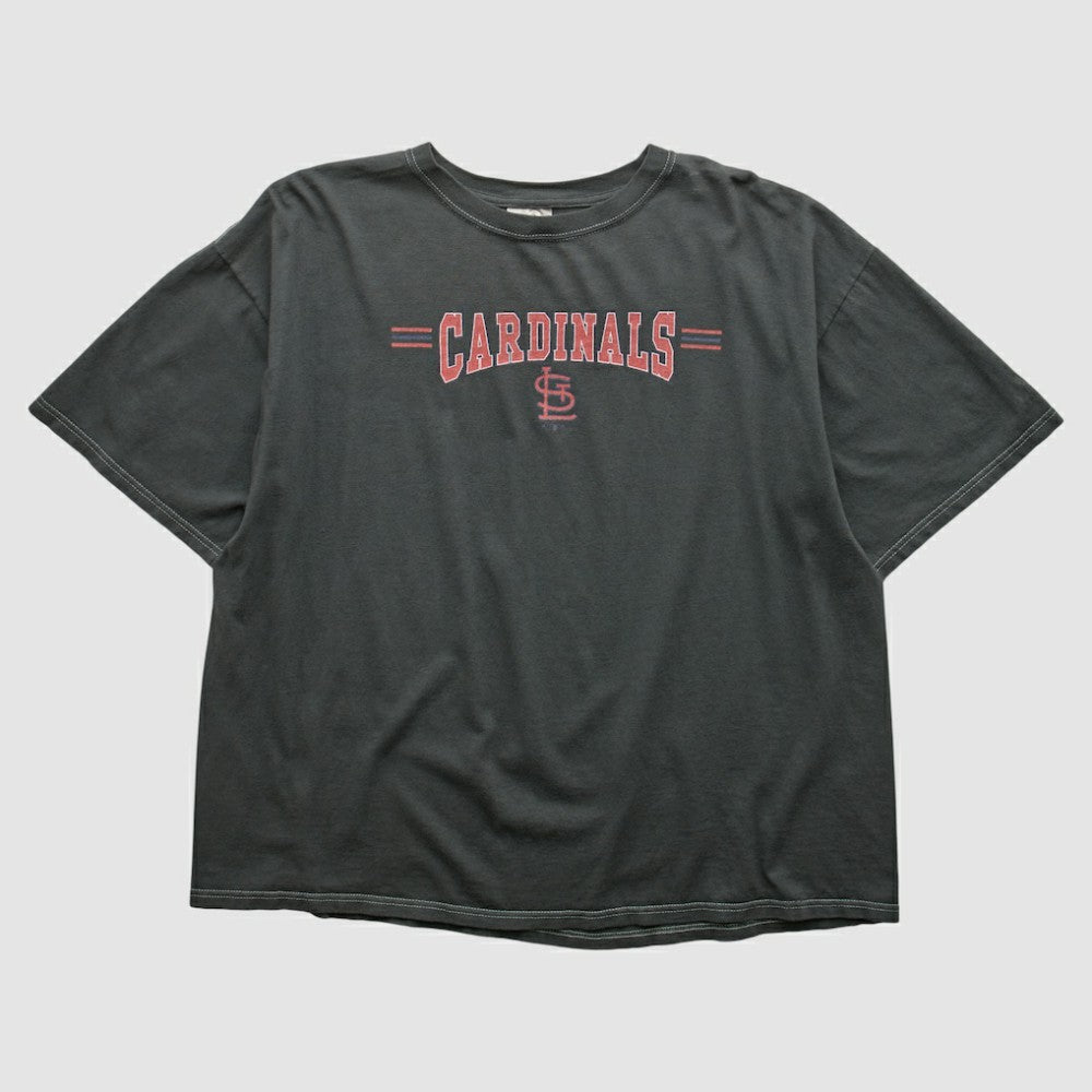 St. Louis Cardinals Adidas 2000s T-shirt - Charcoal - Vintage T-shirts