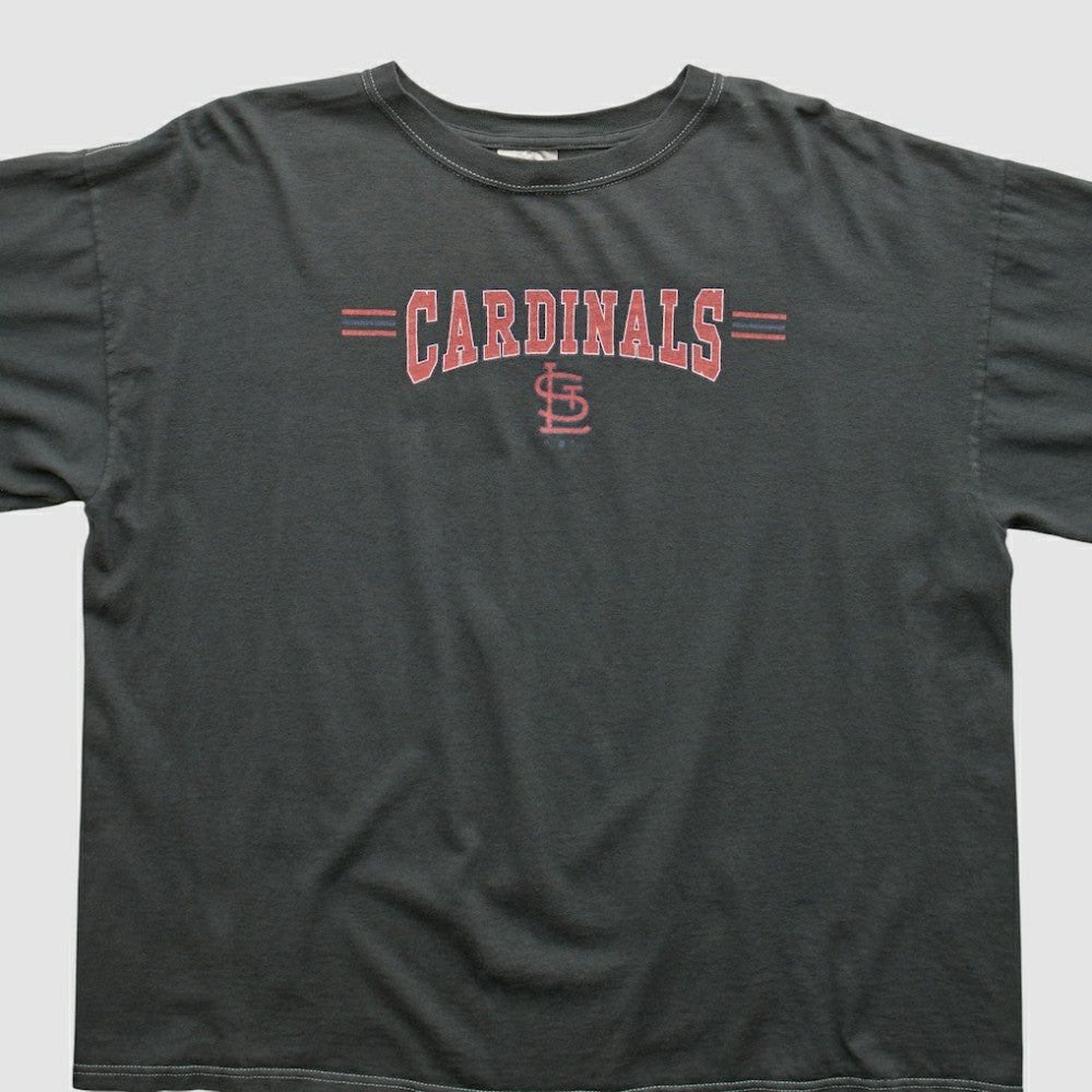 St. Louis Cardinals Adidas 2000s T-shirt - Charcoal - Vintage T-shirts