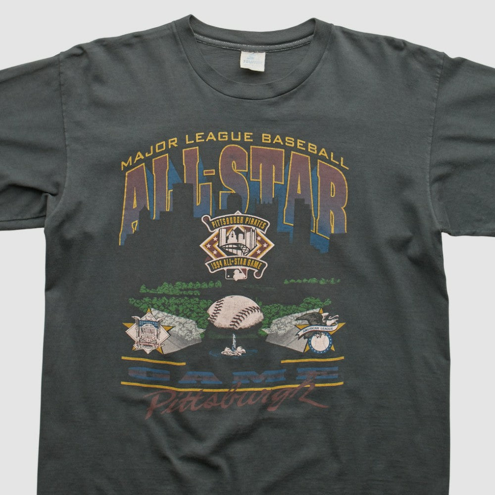 MLB All-Star Game Starter 1994 T-shirt - Charcoal - Vintage T-shirts