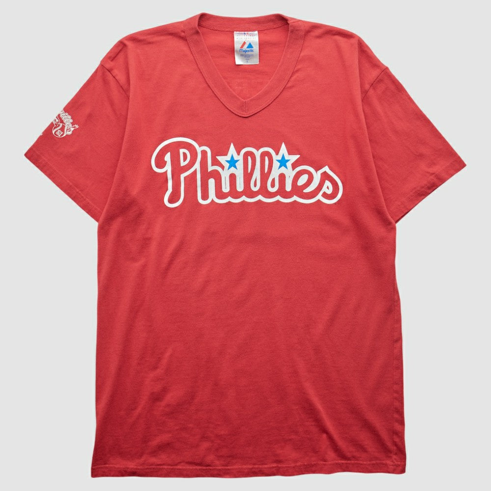 Philadelphia Phillies Majestic 2000s T-shirt - Red - Vintage T-shirts