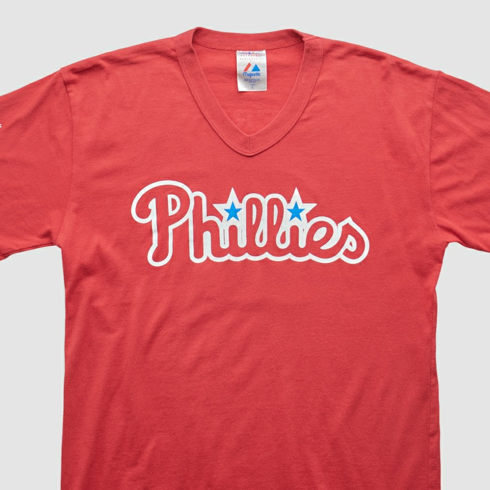Philadelphia Phillies Majestic 2000s T-shirt - Red - Vintage T-shirts