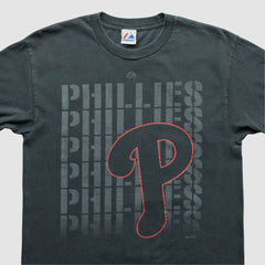 Philadelphia Phillies Majestic 2010s T-shirt - Black - Vintage T-shirts