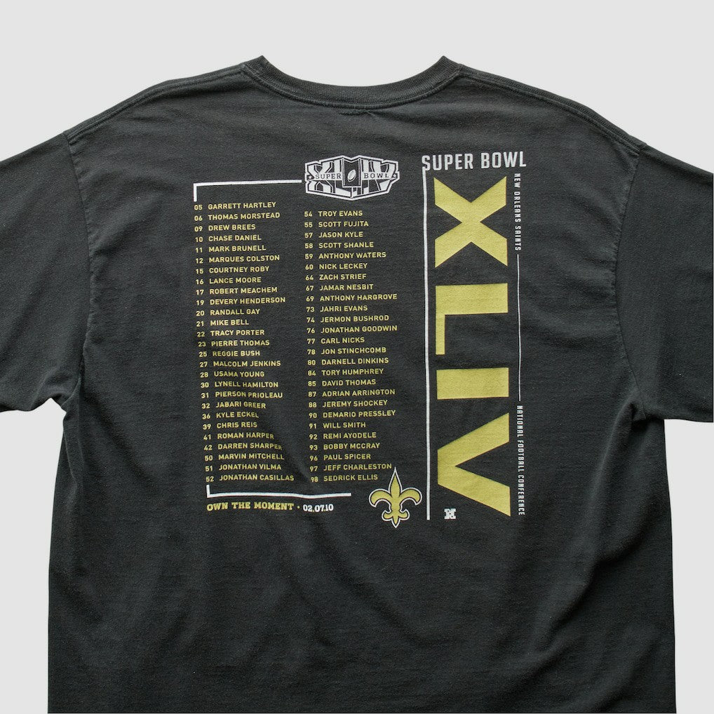 New Orleans Saints Reebok 2010 T-shirt - Black T-shirts